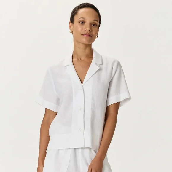 Quince 100% European Linen Short Sleeve Shirt - Picture 2 of 13